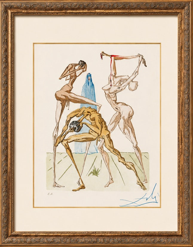 Salvador Dalí — The Divine Comedy: The Sodomites (Inferno, Canto XV)