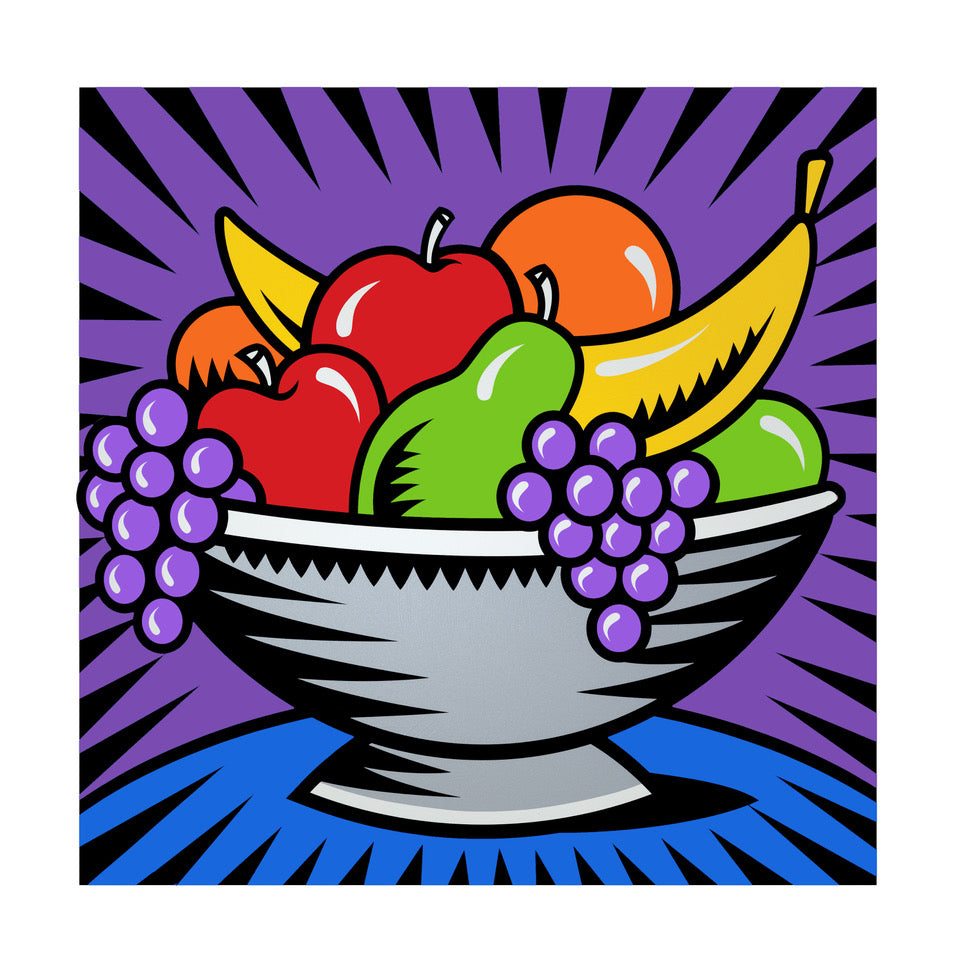 Fruit bowl Still Life - Pop-Out / 3-D image
