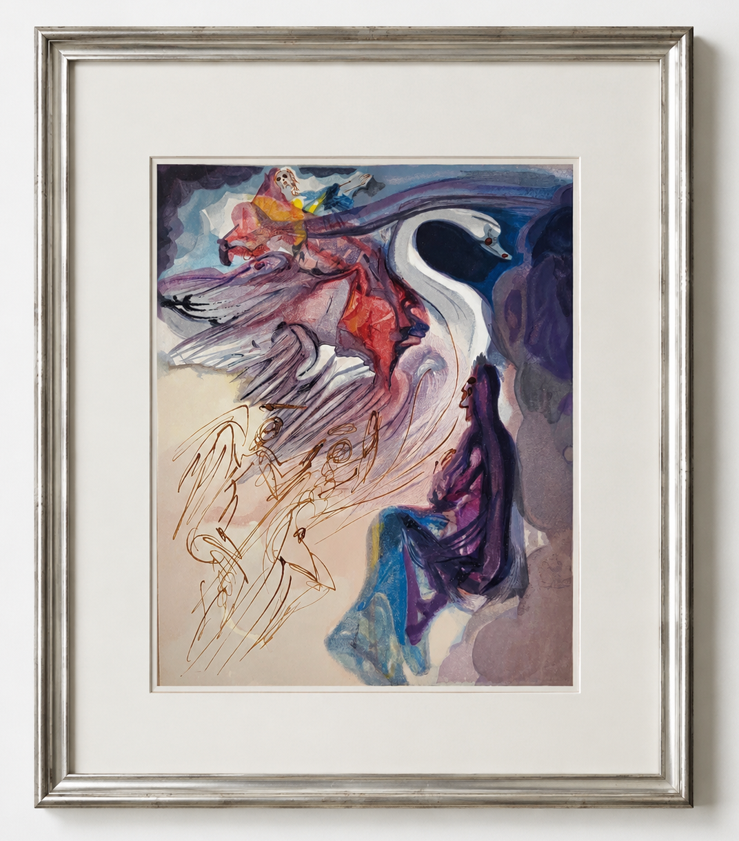 Salvador Dali- Divine Comedy Canto 19 The Language of the Bird