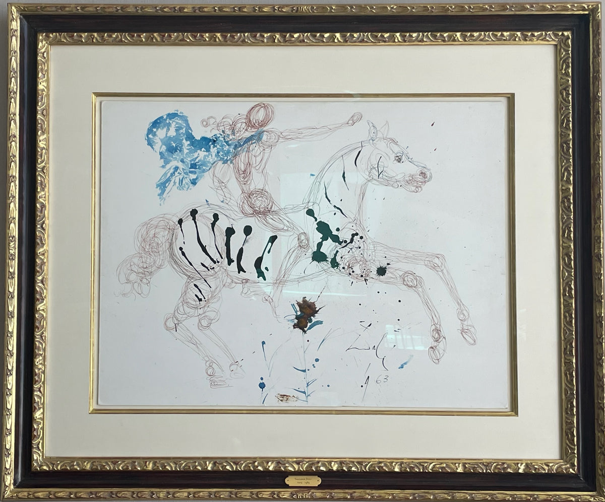Salvador Dali Le Cavalier Zebre (1963)