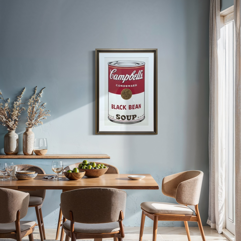 Andy Warhol_Campbell Soup 1 Black Bean Soup, 1968